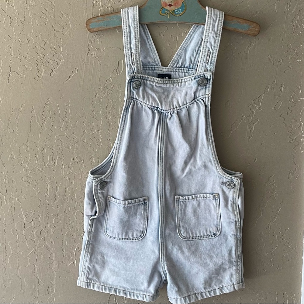 Baby Gap 5t light wash denim overalls